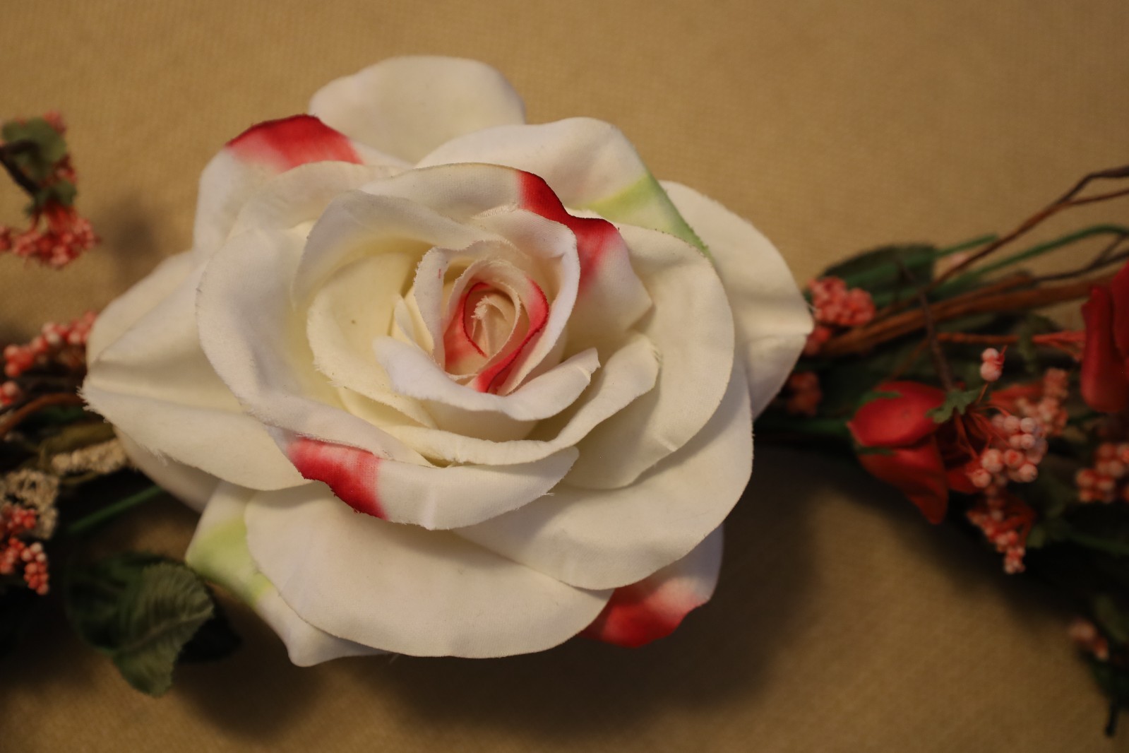 Spring Faux Silk Floral Door or Wall Swag