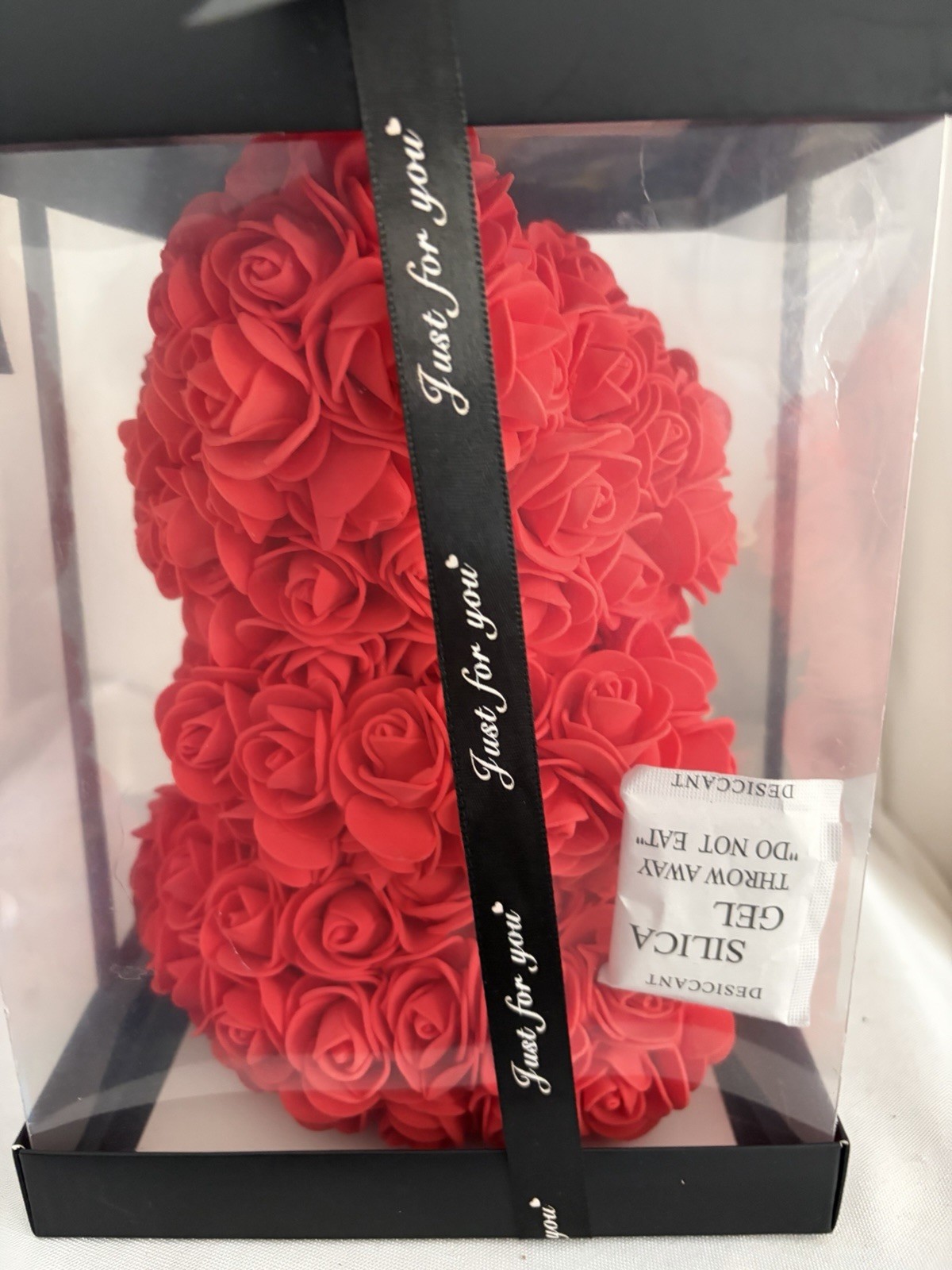 Just For You Rose Teddy Bear -Artificial Rose Flower Special Gift For girlfriend