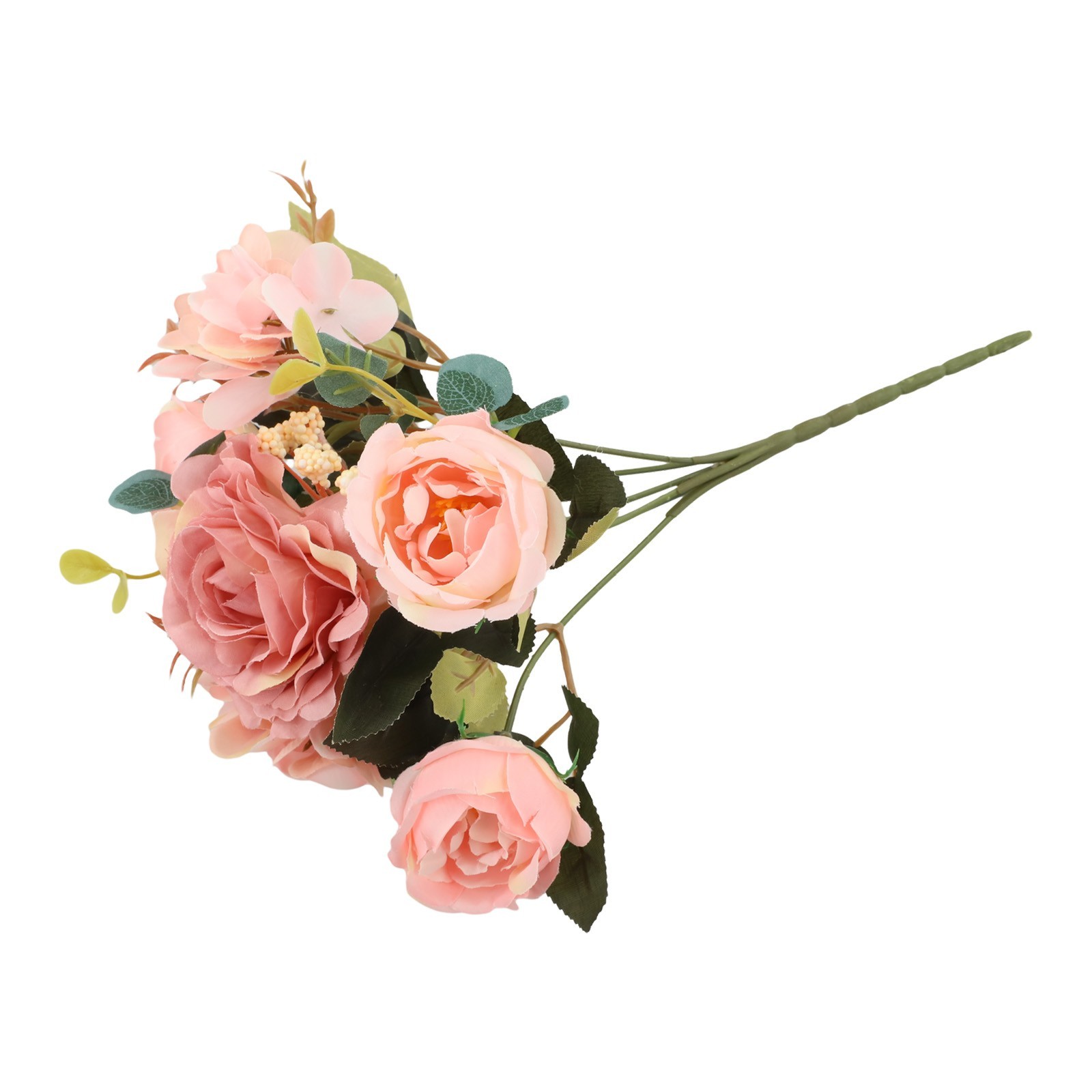 Silk Flowers Artificial Peony Bouquet for Autumn For Weddings and Decor