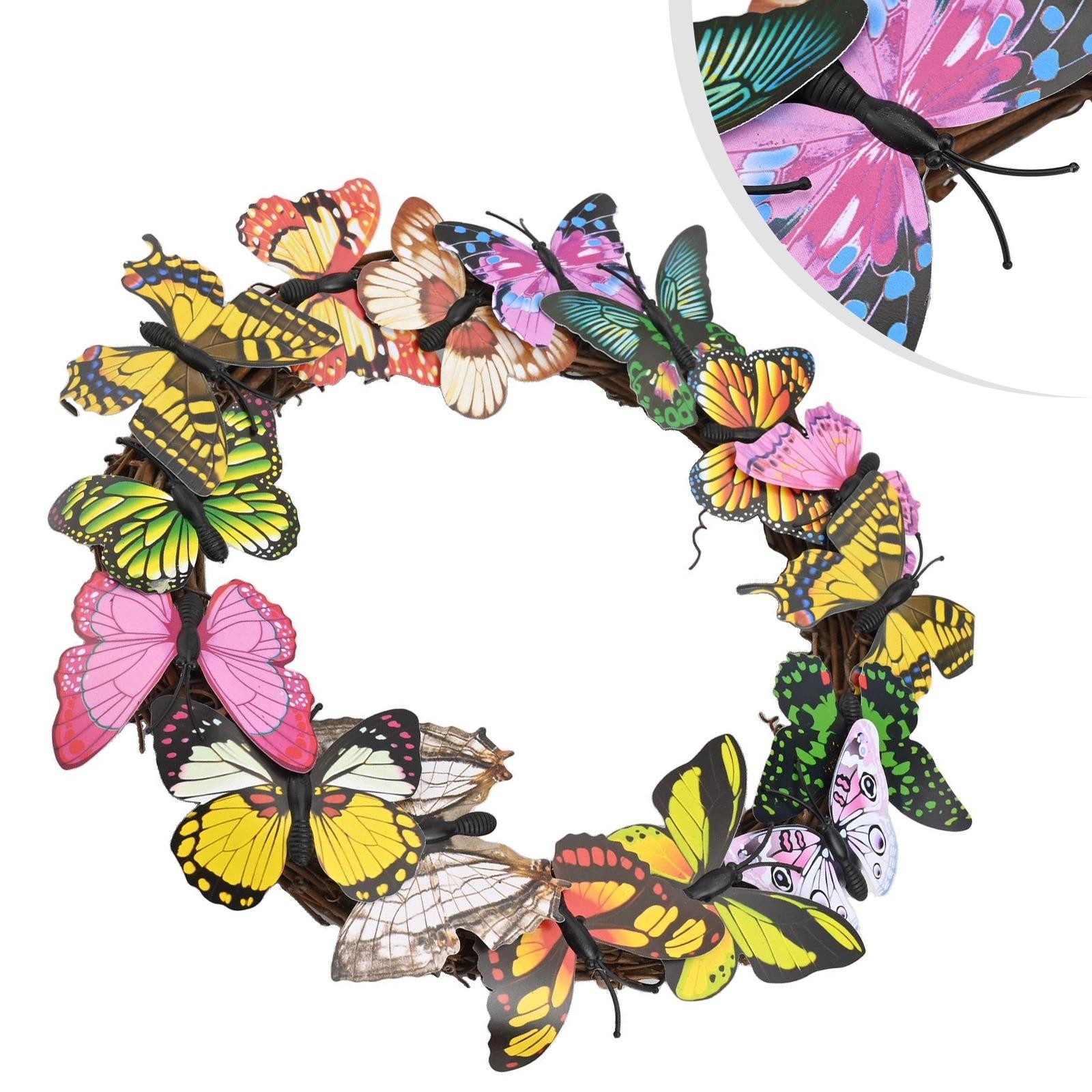 Butterfly Wreath Butterfly Wreath Fake Butterflies Front Door Unique Design
