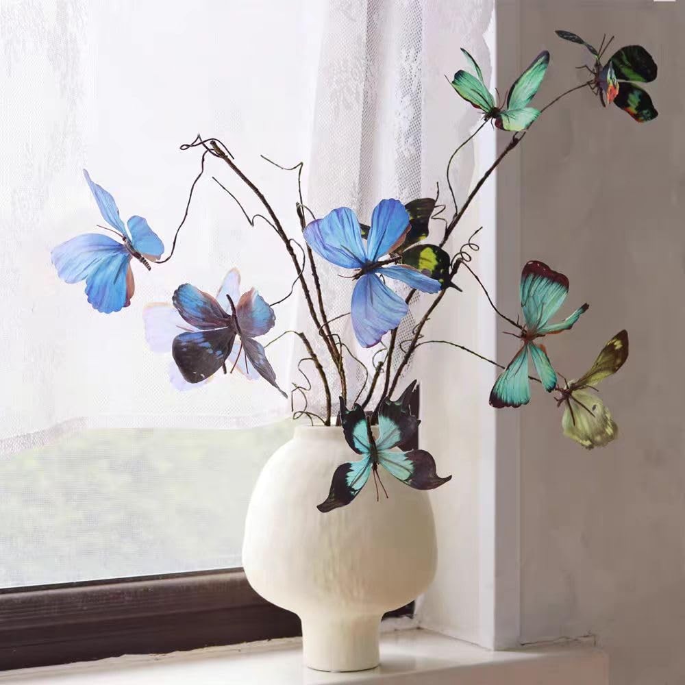 Artificial Butterfly, Silk Butterflys, Butterflies for Crafts for Floral Arra…