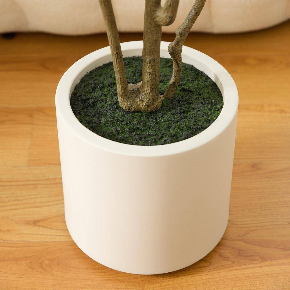 7Ft.Artificial Olive Tree Indoor/Outdoor- Faux Plant Uv-Resistant ,Dense Foli…