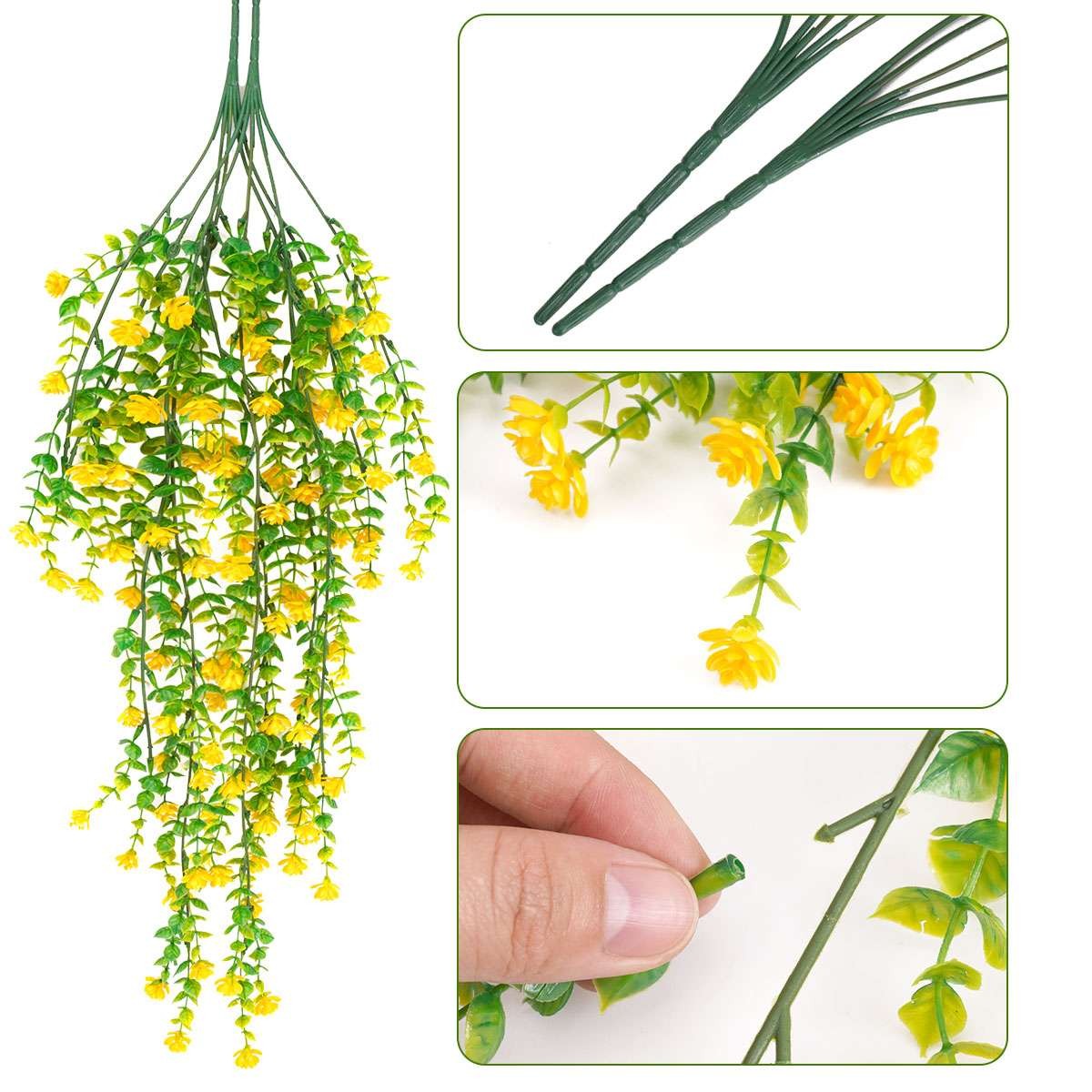 Artificial Fake Flower Ivy Vine Hanging Garland Plants Wedding Home Garden Decor