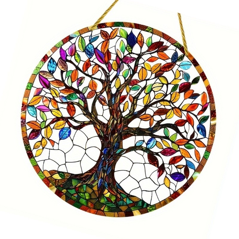 Colored Acrylic Tree Ornament For Living Room Bedroom Wall Decoration