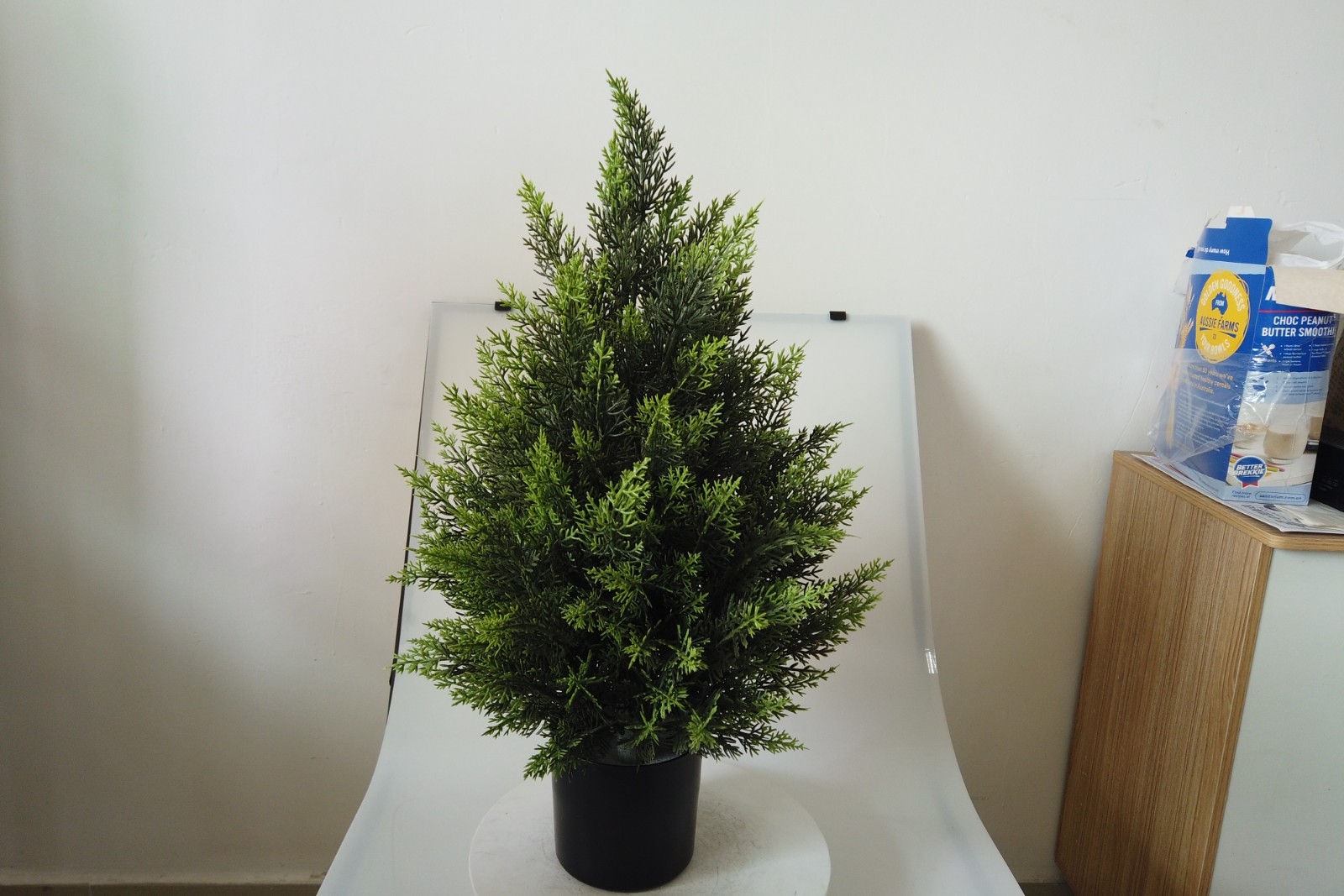 Lifelike 60 cm Artificial Cypress Tree 2 Pack Home Front Door Landscape Greenery