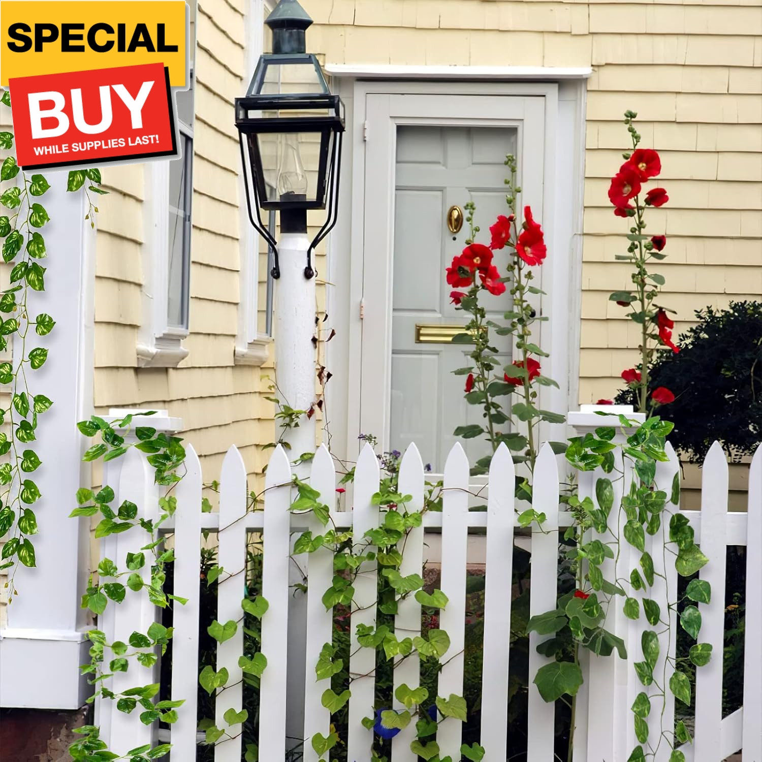 14 Pack 98Ft Artificial Ivy Garland, Fake Vines UV Resistant Greenery Leaves Fak