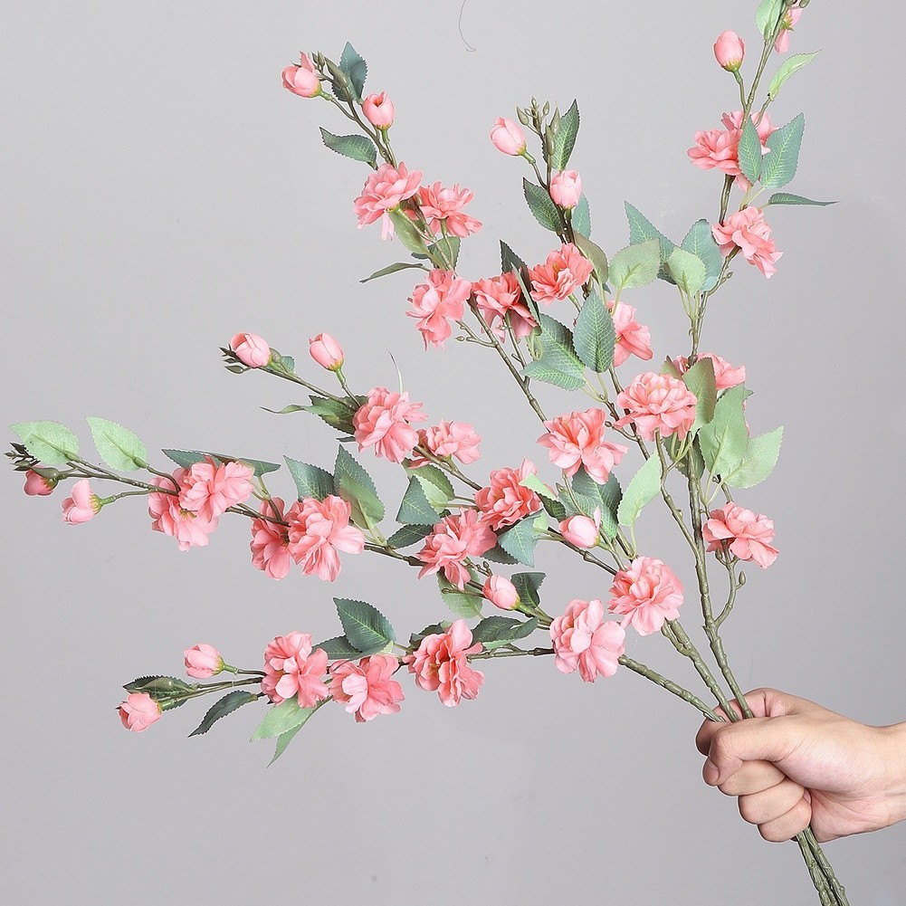 Artificial Camellia Flower 27.56in for Wedding Table Decor Outdoor Use