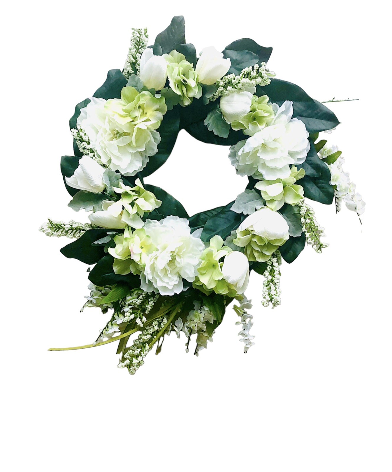 Newly Handemade Tulips Elegant Bloom Wreath