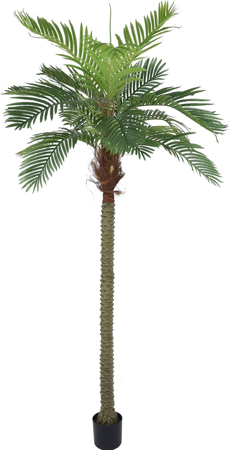 8Ft Artificial Palm Tree – Faux Triple Phoenix for Indoor/Outdoor Decor