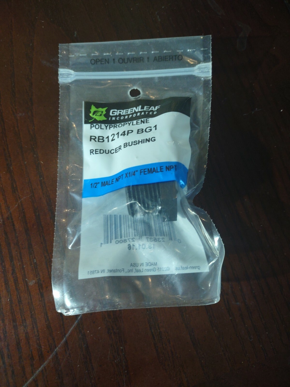 Bushing Reduc 1/2mpt X 1/4fpt,No RB 12-14 P, Green Leaf Inc