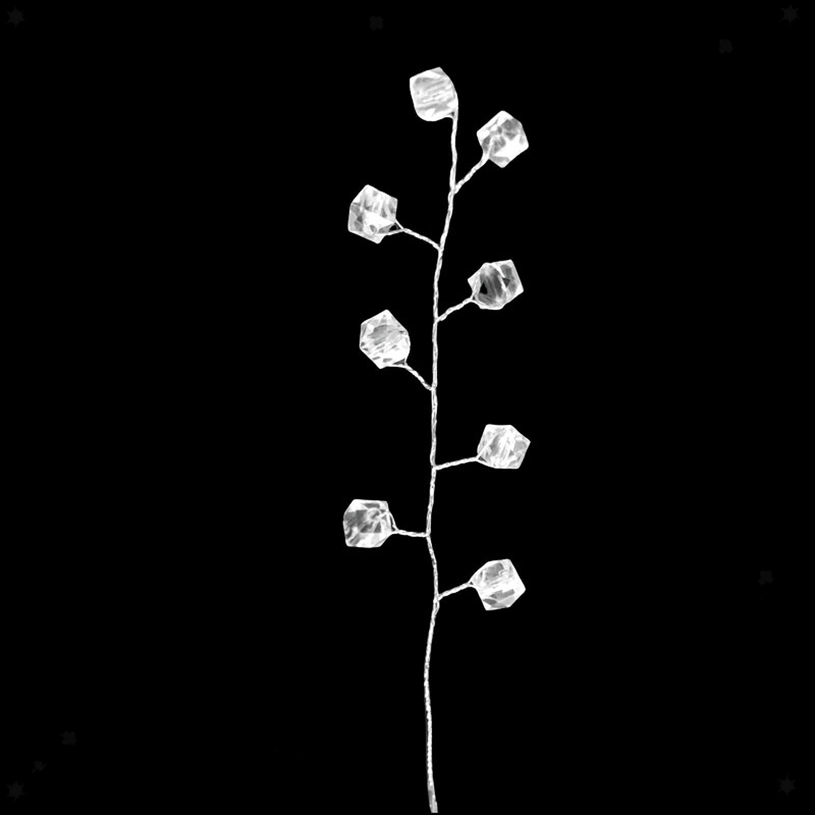 20Pcs Acrylic Bead Drops Flower Branches Bead Sprays for Home Decor Flower