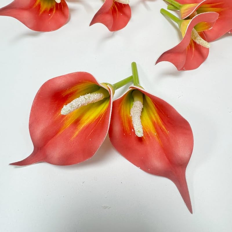 20 Pieces Calla Lily Artificial Flower Heads,Tropical Faux Flowers That Look …
