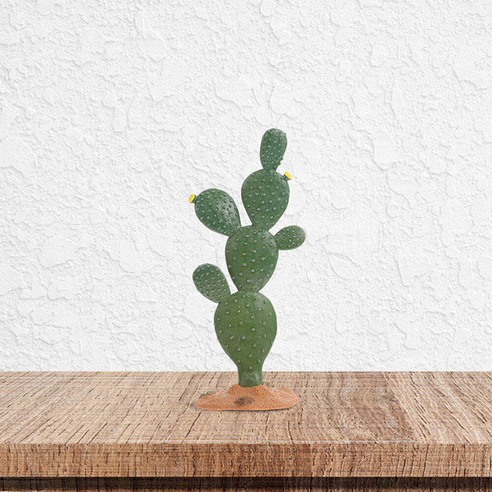 2PCS Simulated Cactus Adornments Lifelike Cactus Figurine Cactus Modeling Statue