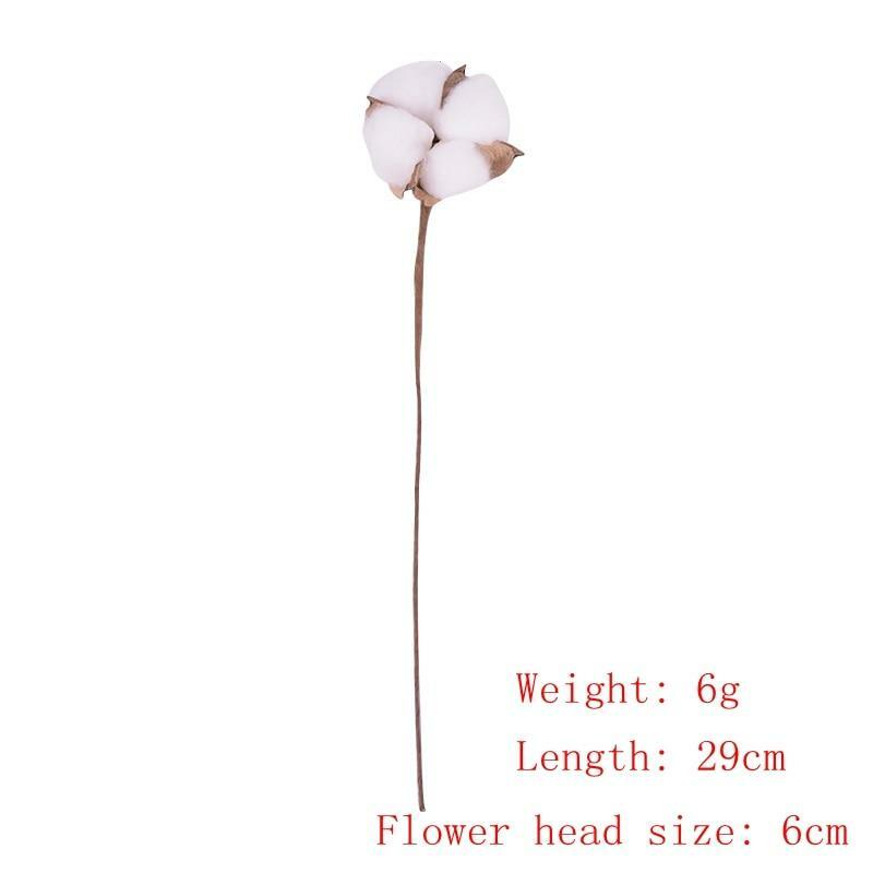 Natural Cotton Artificial Flower – 1 Piece