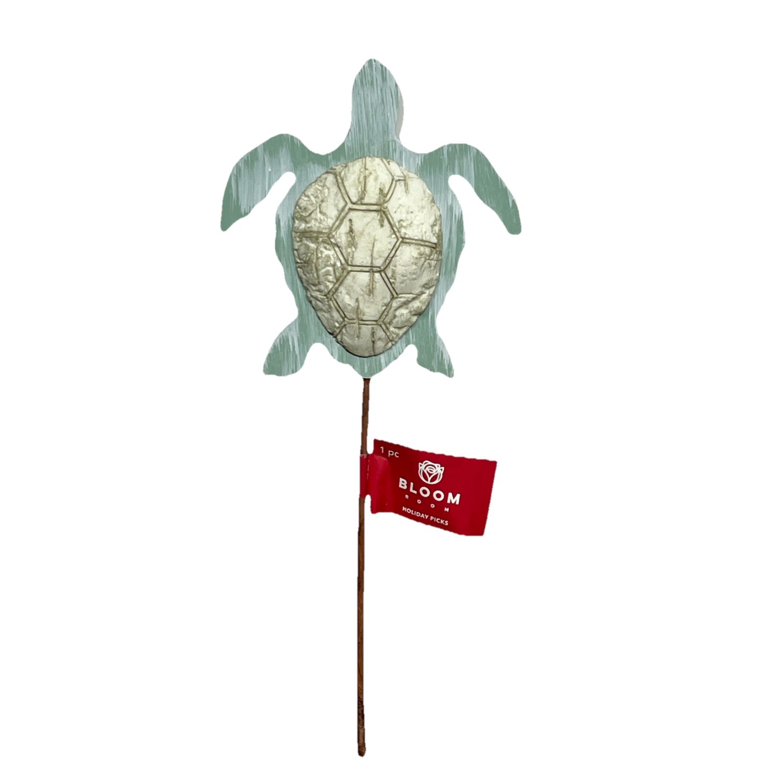 Sea Turtle floral pick bouquet stick pearl white ornament nautical decor