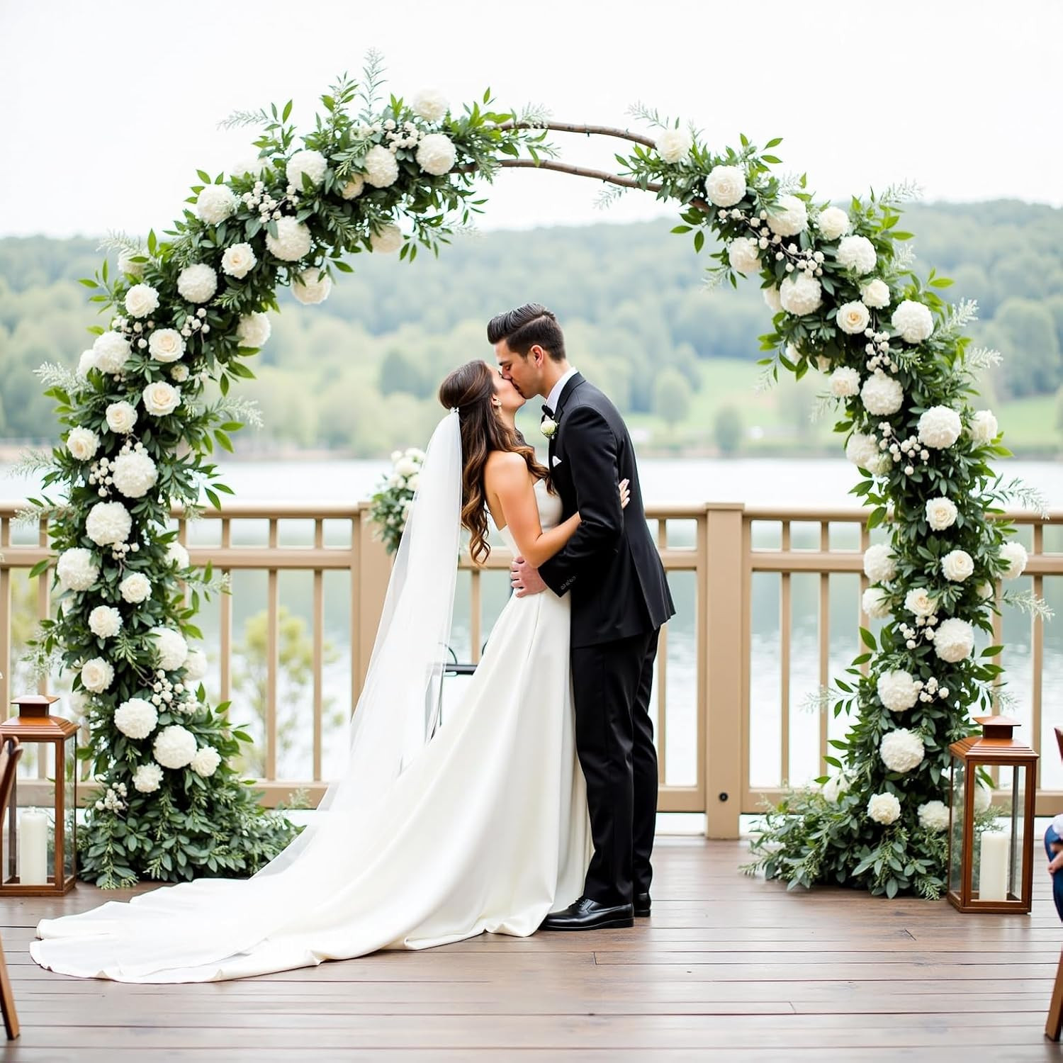 Ivory Hydrangea Artificial Flowers – 105Pcs Bulk for Wedding & Home Decor