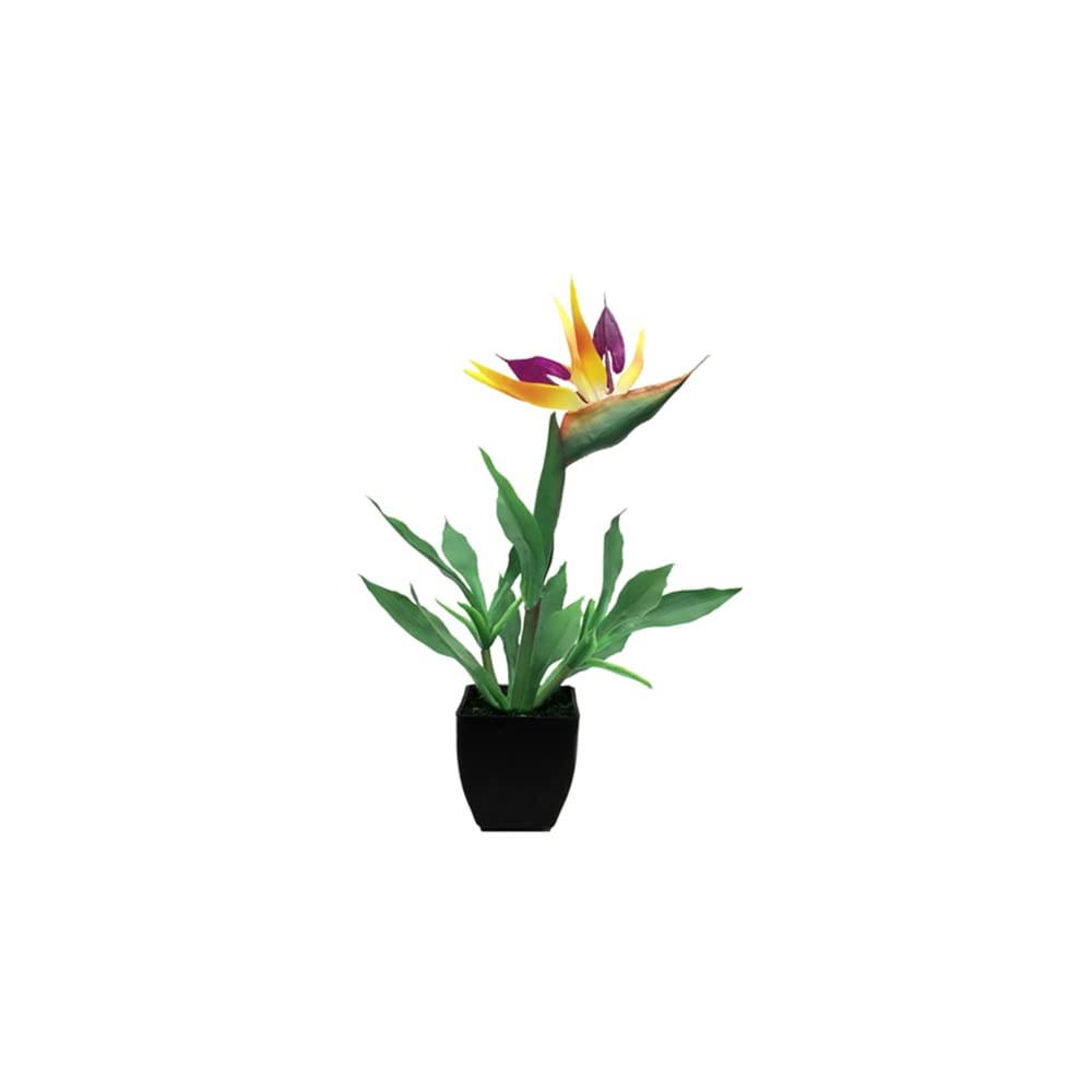 14.9 Inch Artificial Potted Bird Of Paradise Plant Bonsai Fake Tropical