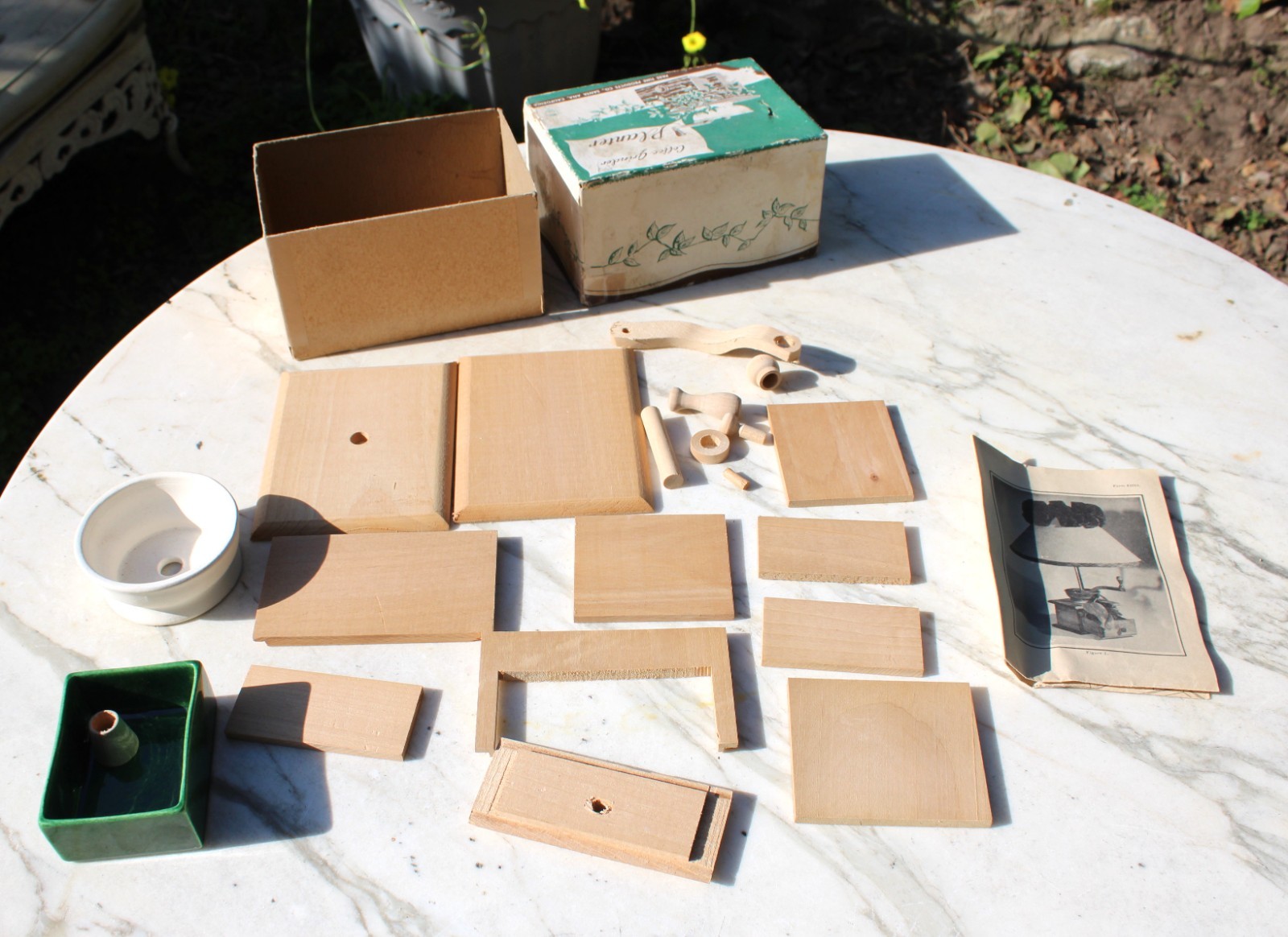 Vintage Coffee Grinder Planter Box Pass Time Products-New