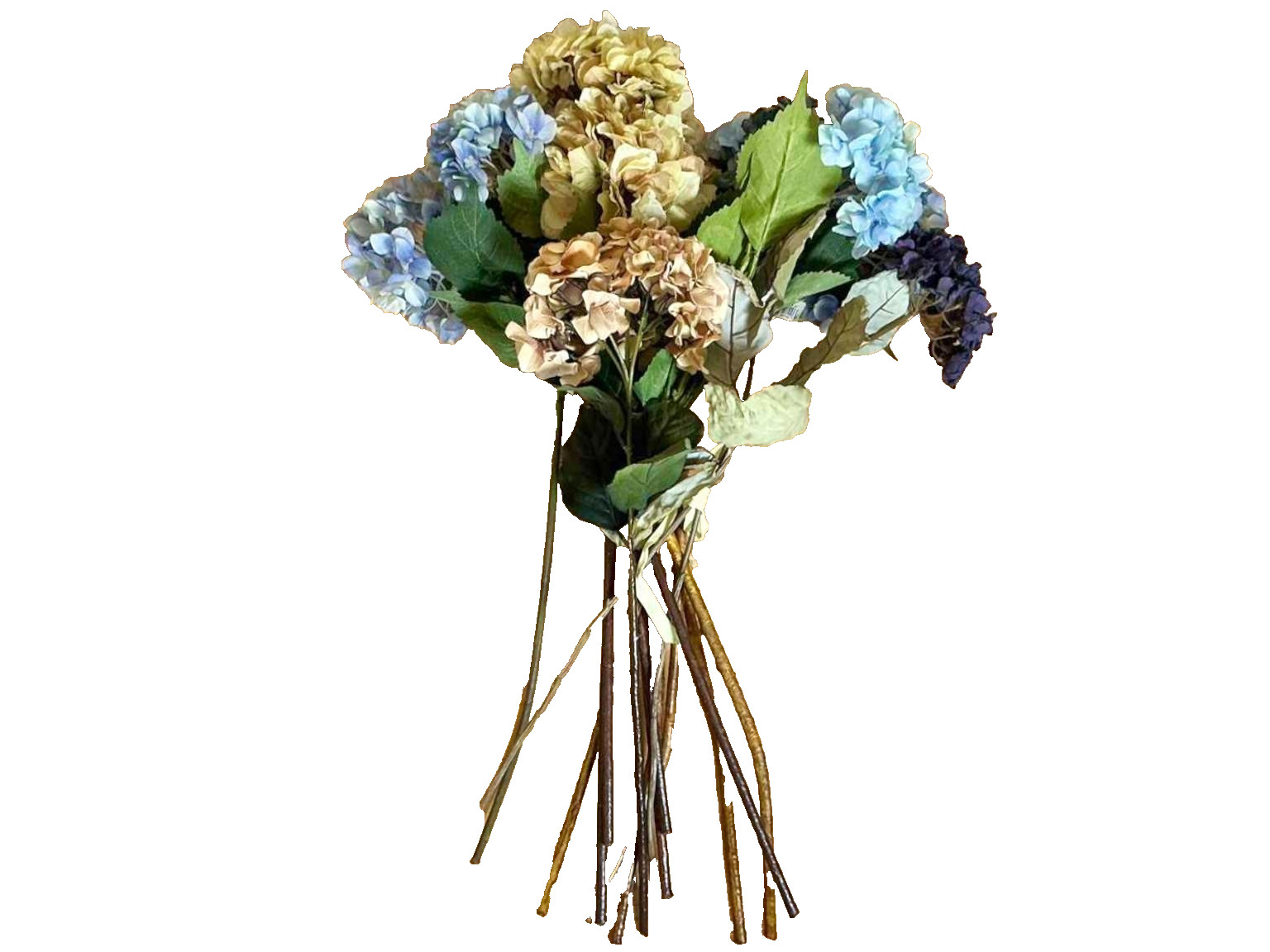 30in Hydrangea Silk Artificial Flower Set of 12, new