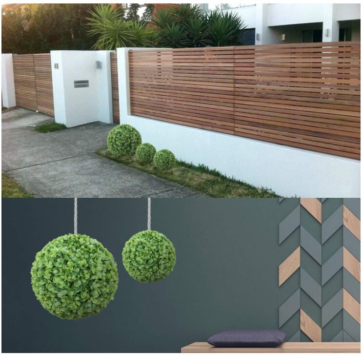 Patio 8″ Artificial Lechuguilla Green Ball Faux Leaf Indoor Outdoor Decor