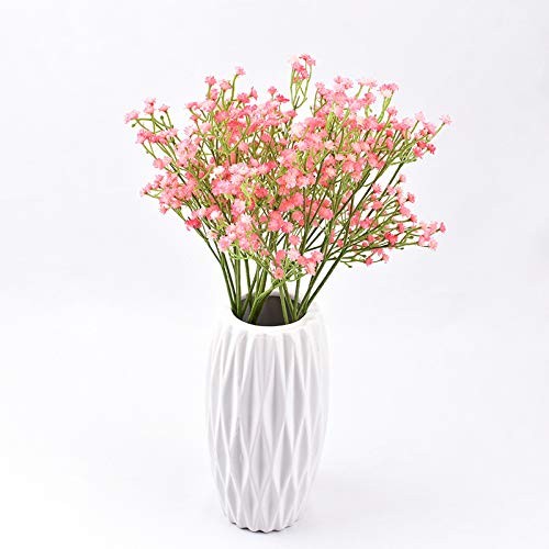Artificial Gypsophila Pink Baby Breath, 12 Pcs, PU Material