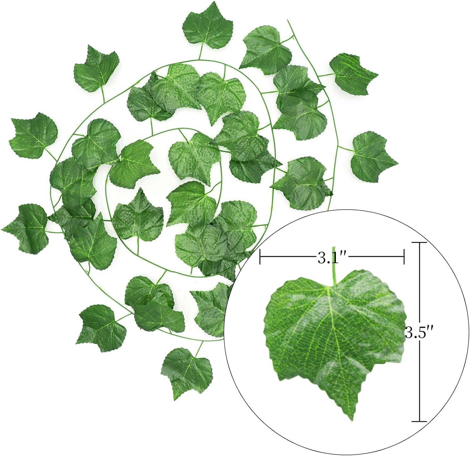 12 Strands 90 ft Artificial Fake Grape Vines with 3 Strings Grapes, Hanging P…