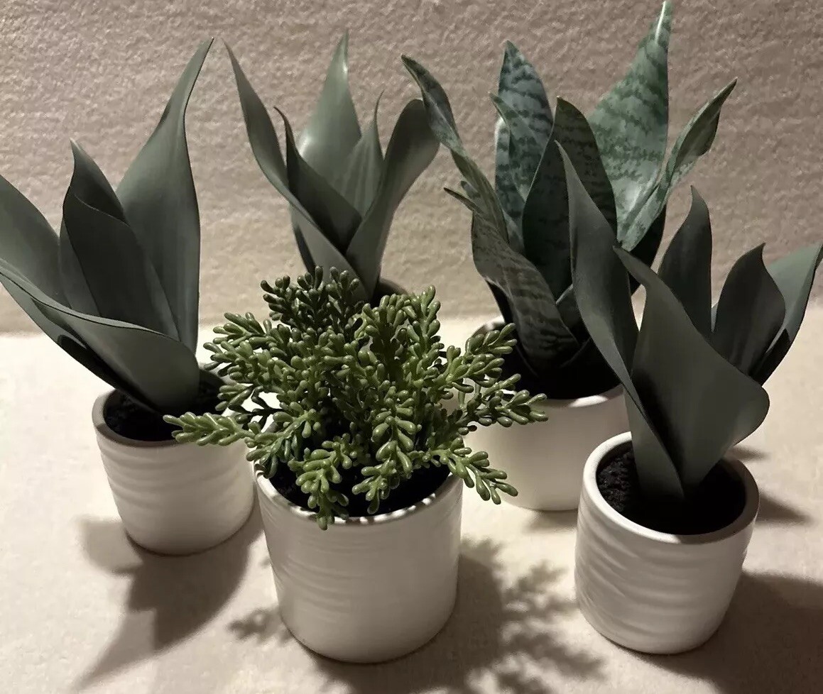 5 Faux Potted Houseplants Threshold 3-4 Inch Pots