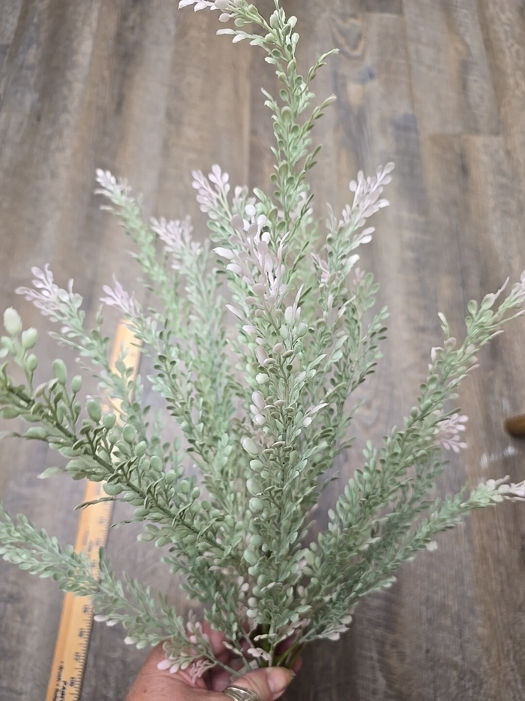 23 INCH REAL TOUCH SOFT GREEN W/PINK FOLIAGE BUSH FLORAL