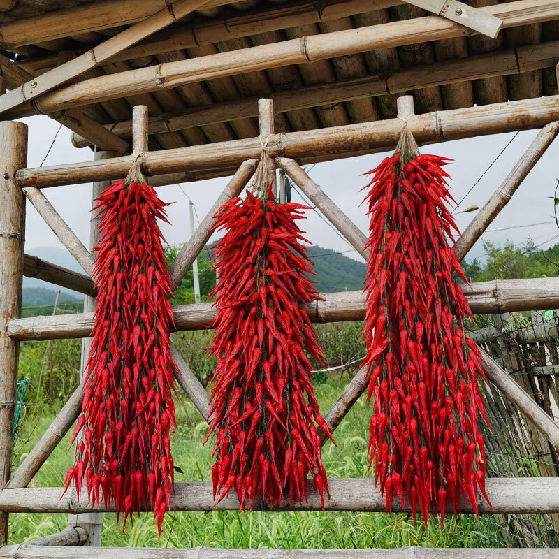 Artificial Onion 5PC Peppers Hanging String Fake Vegetable Fruit Home Decoration