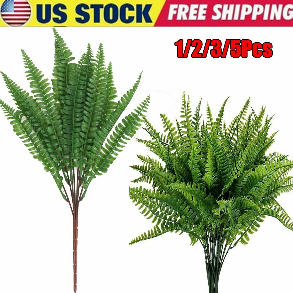 Artificial Fake Plants Bushes Artificial Ferns Home Office Outdoor Indoor Decor