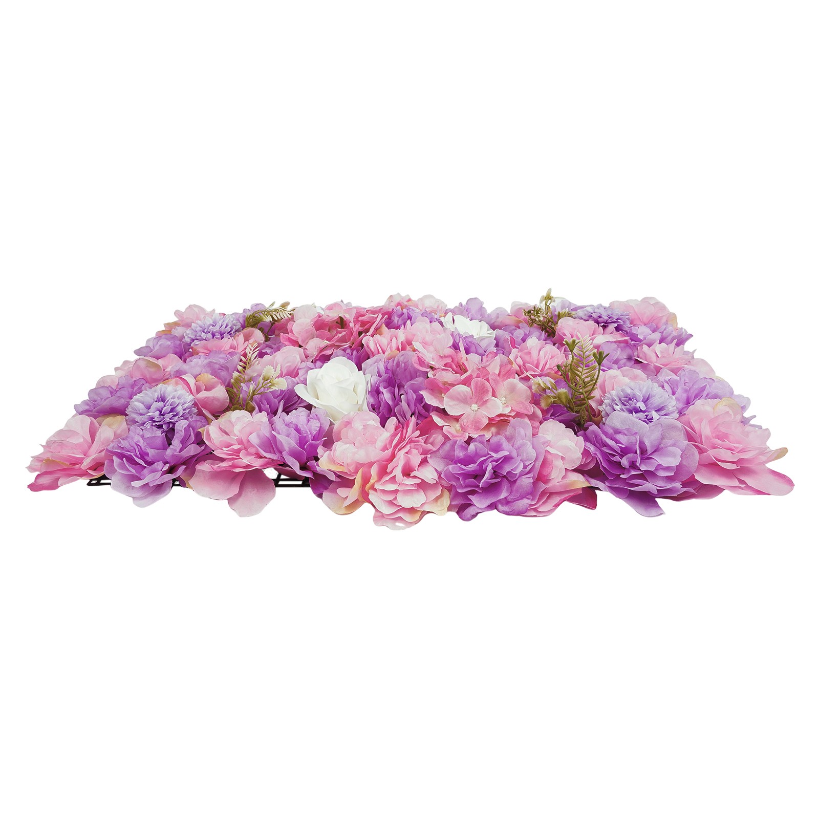 6Pieces 3D Flower Wall Panels Artificial Floral Backdrop Decor Faux Flower Panel