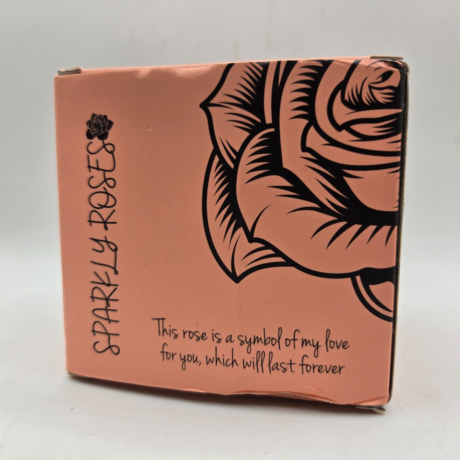 Preserved Eternal Pink Rose Flower Gift Box With Jewelry Box