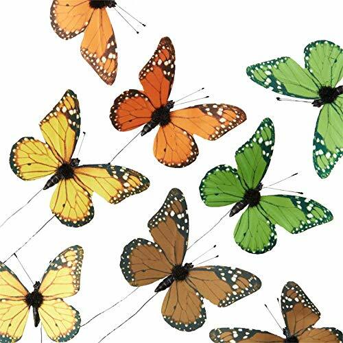 Factory Direct Craft Package of 8 Fall Artificial 3-1/4″ Monarch Butterflies