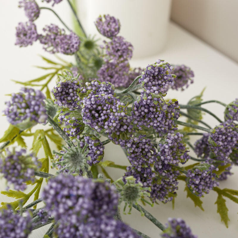 Pack of 2 Purple Artificial Queen Anne’s Lace 25″ Floral Sprays