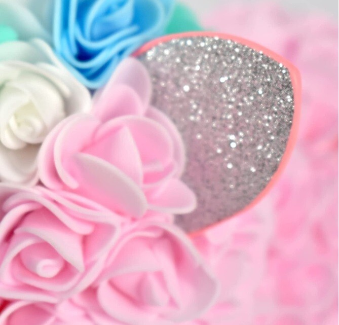 Rose Flower Unicorn Handmade Flower Mythical Beast Simulation Foam Valentine’s