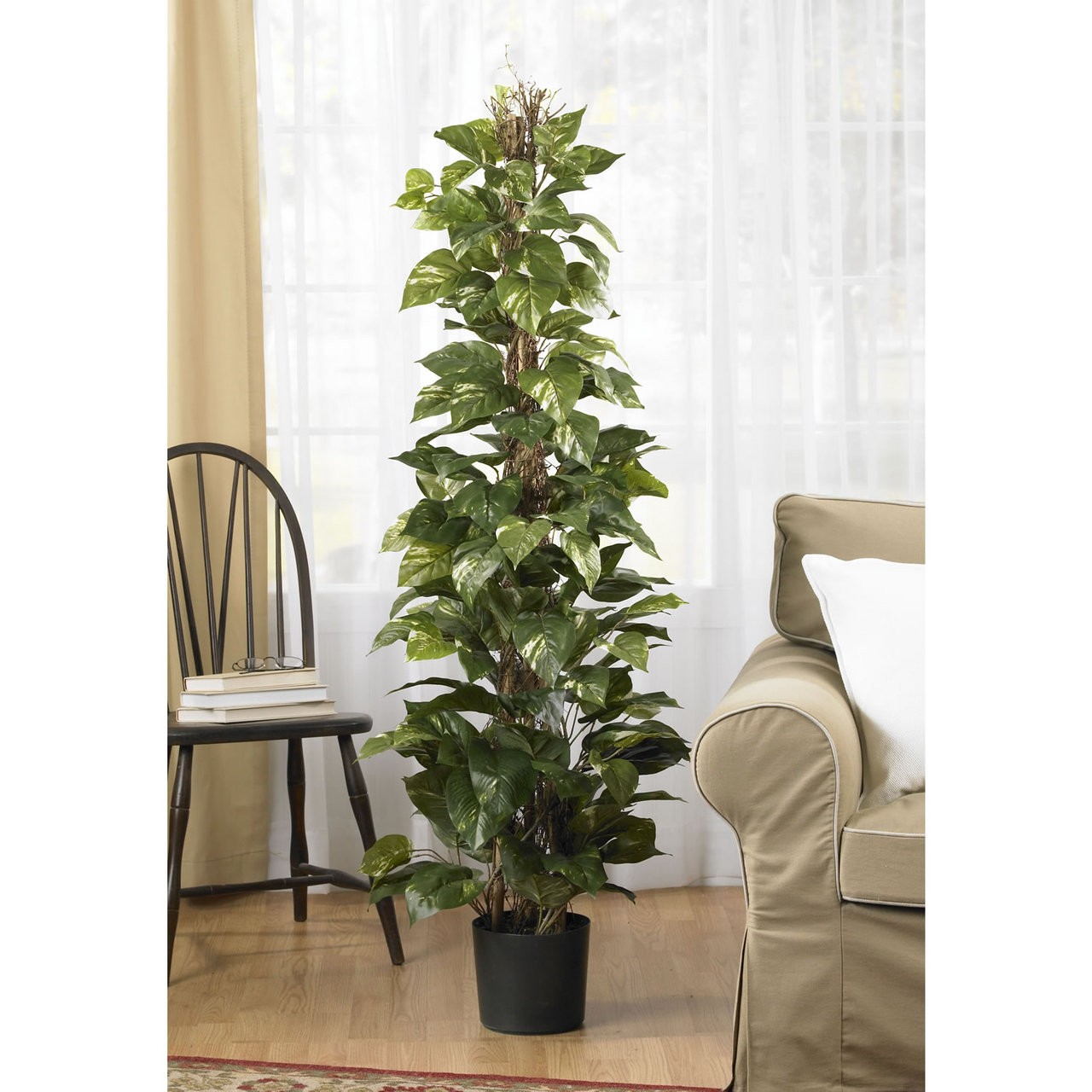 63″ Climbing Pothos Silk Plant Artificial Realistic Fake