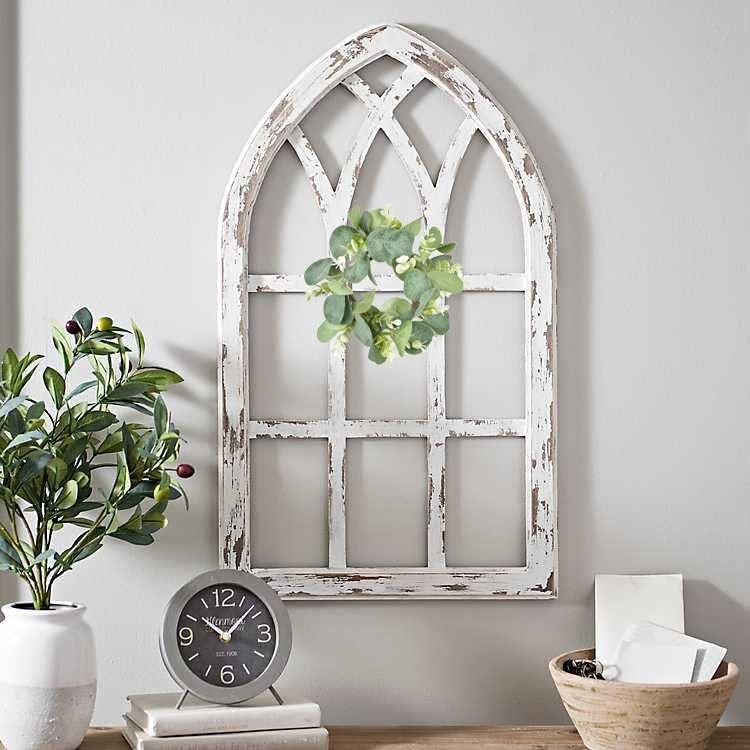 2 Pcs Eucalyptus Faux Kitchen Cabinet Artificial Greenery Farmhouse Wreath Door