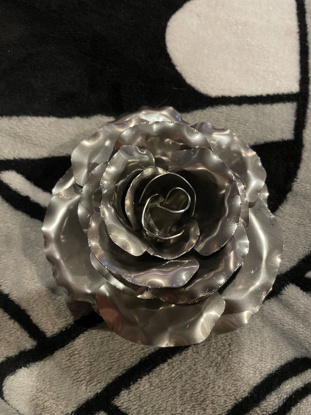 Metal Rose Flowers, handcrafted, bent, and welded. $15/Rose.