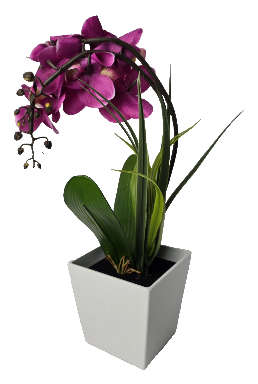 NEW Homeseasons Artificial Orchid w/ LED Lights & Timer 16″ Tall Original Box