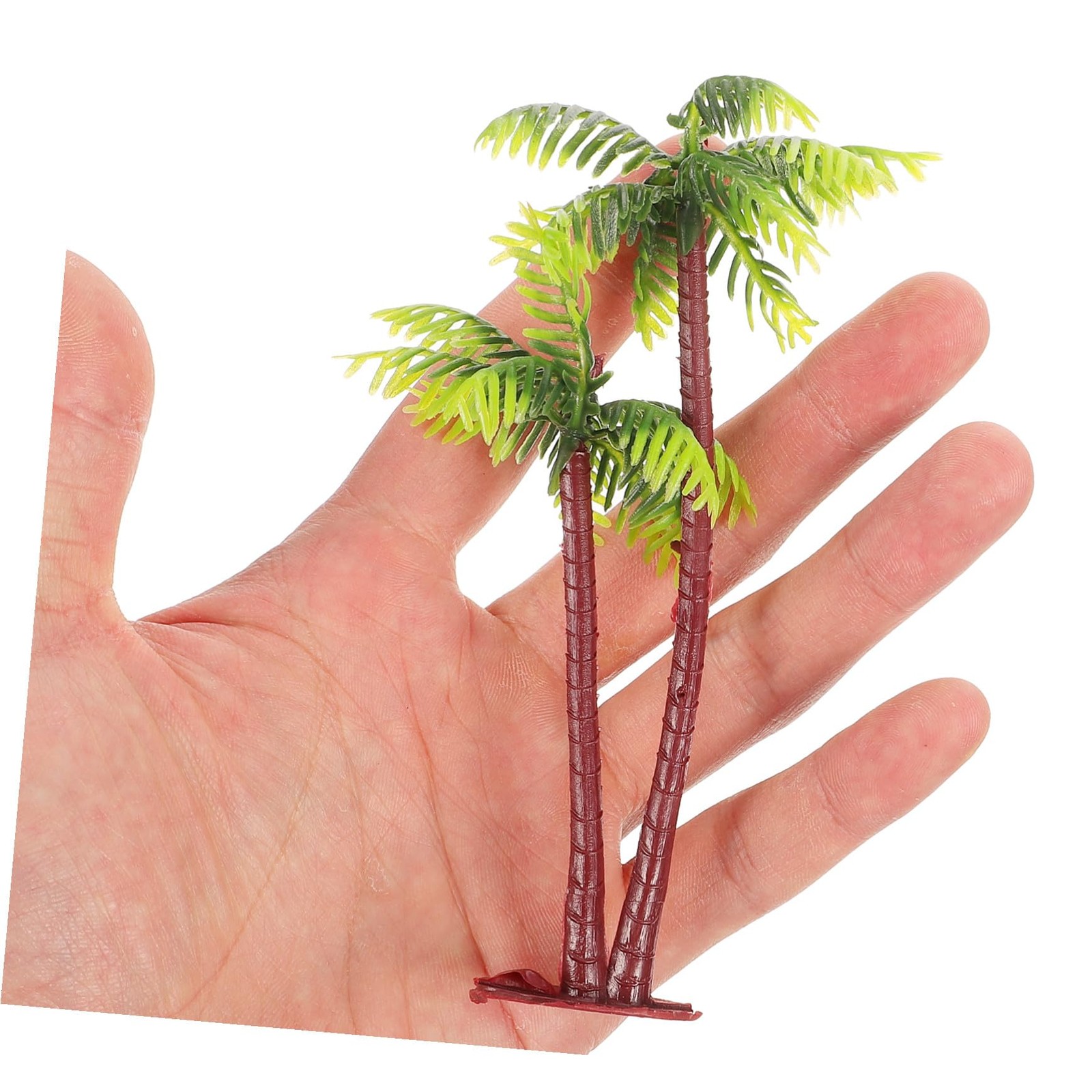5PCS Mini Simulated Coconut Palm Tree Decoration, 5.12 Inch Artificial Miniat…