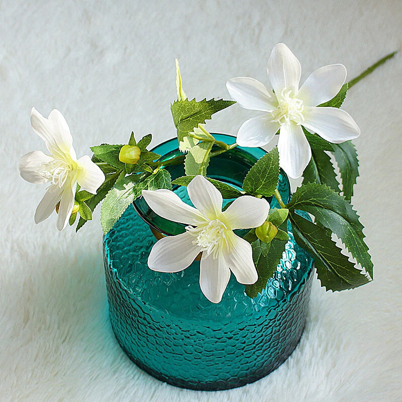 Artificial Silk Flowers Branches Fake Plants False Leaf Home Party Wedding Decor