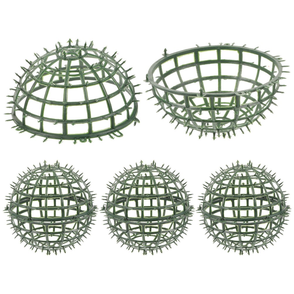 4Pcs Reusable Plastic Artificial Plant Ball Support Cage for Flower Arrangement