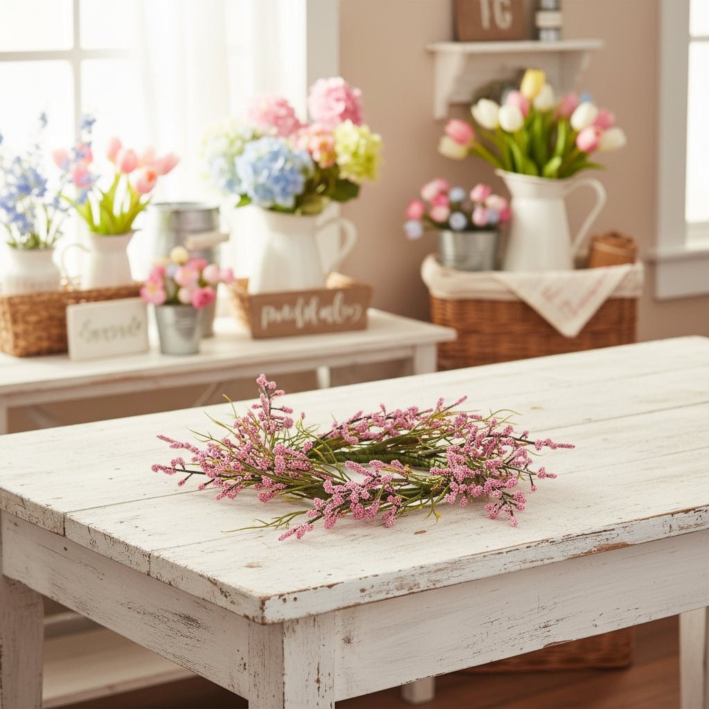 Farmhouse Spring 3.25″ Inner Diameter Pillar Spring Bud Candle Ring