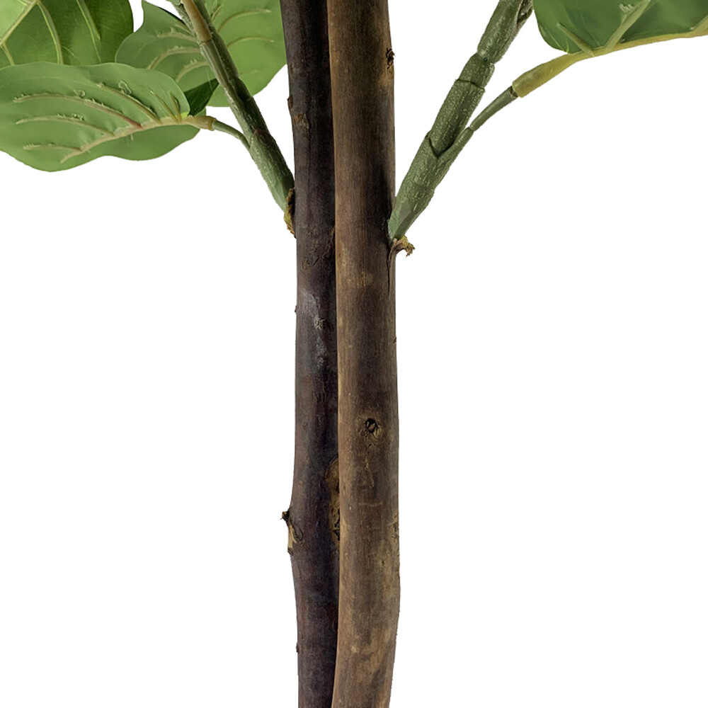 Solid Wood Cloth Silk Flower 4ft Green Indoor and Outdoor Universal B