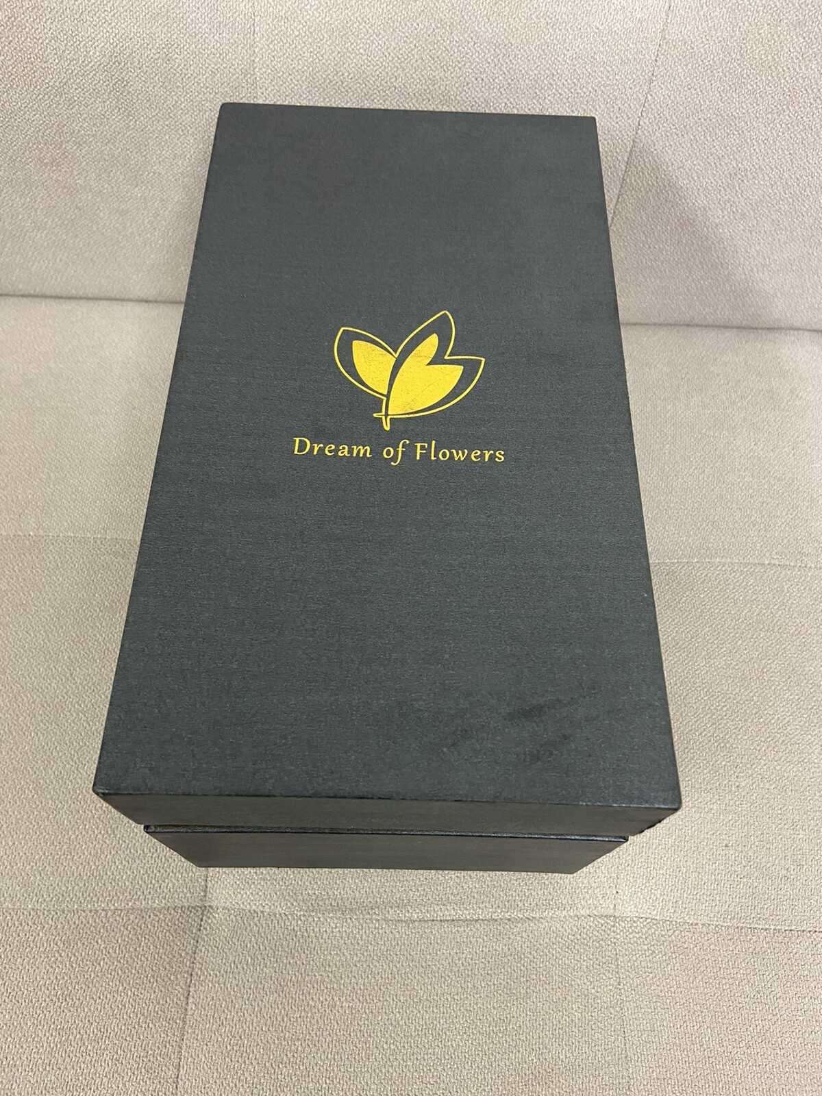 DREAM OF FLOWERS Gold Artificial Rose LED in Box LOVE Valentine