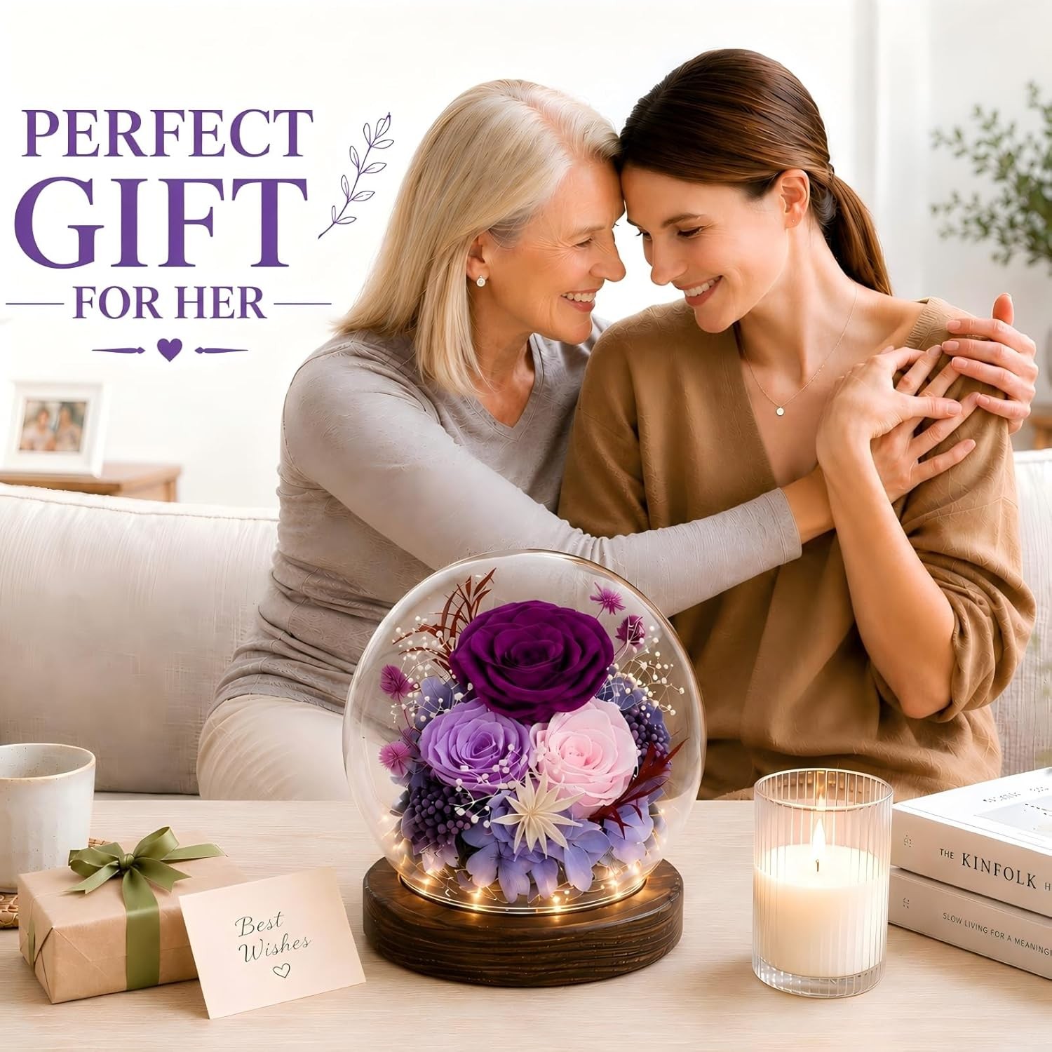 Gifts for Mom Flowers for Delivery Birthday Gifts for Women Grandma Forever Pres