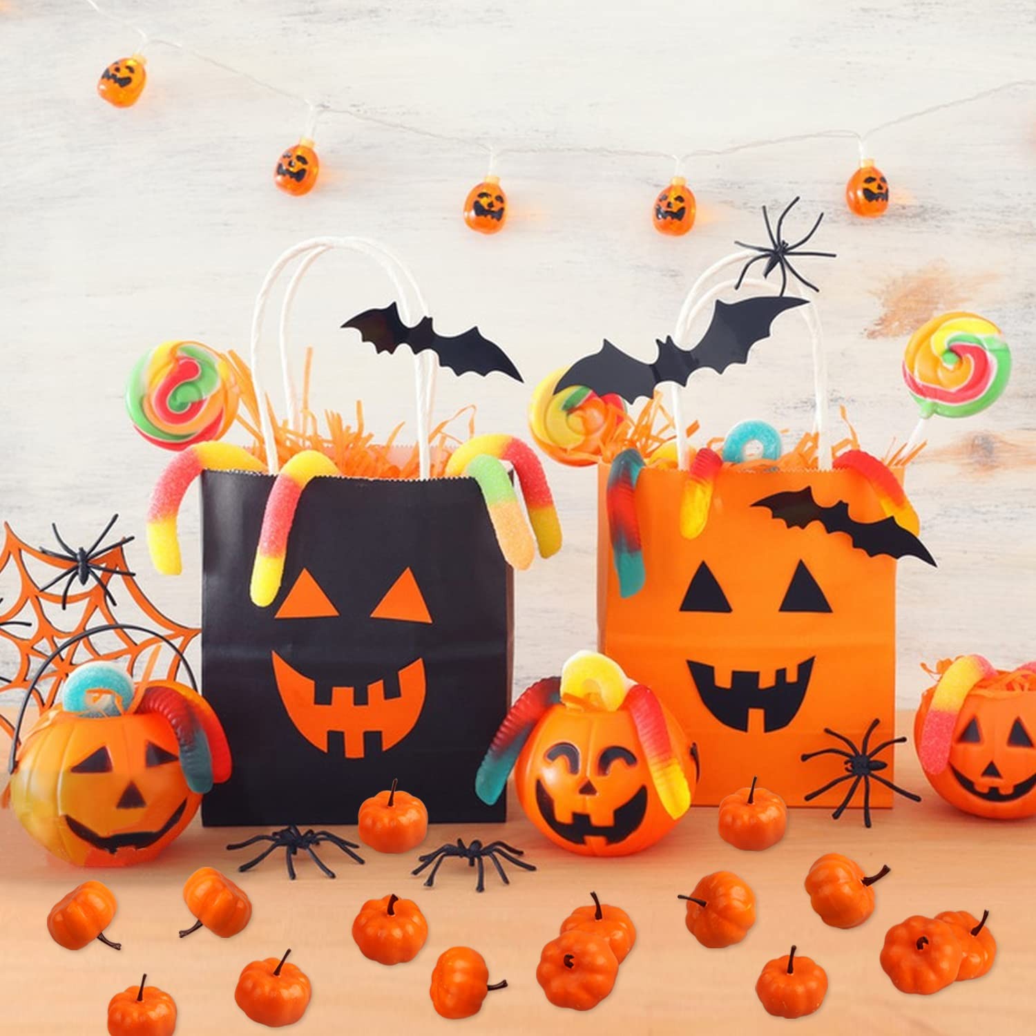 Realistic Mini Artificial Pumpkins Fall Autumn Thanksgiving Decoration 20PK