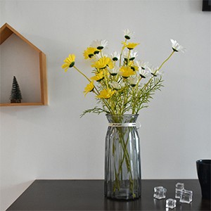 Artificial Daisy Flowers 6 Bundles 21” Faux Silk Daisy Flowers with Stems for
