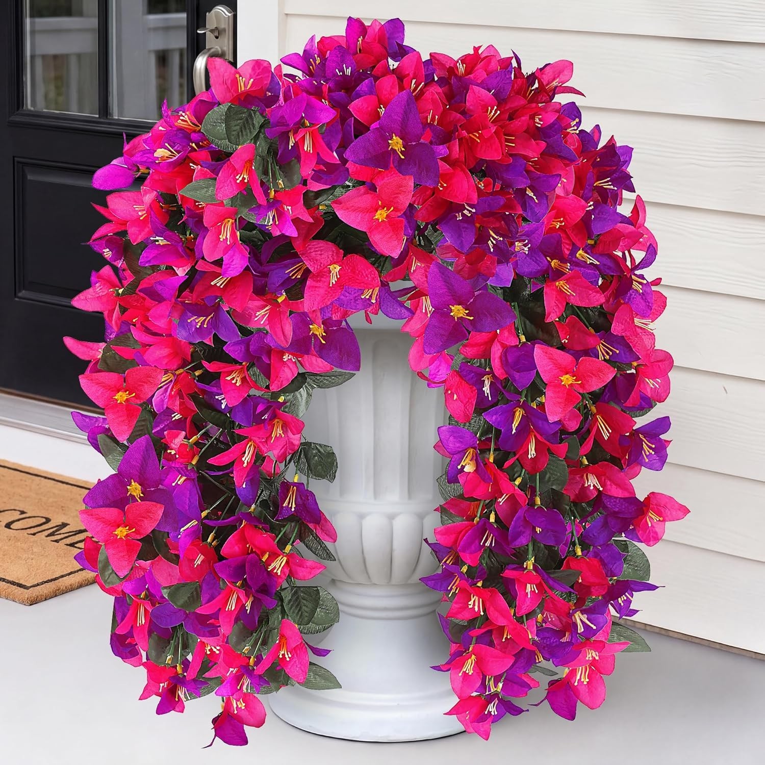 Artificial Bougainvillea Flowers Fake Hanging Flowers Plants for Outdoor Outs…