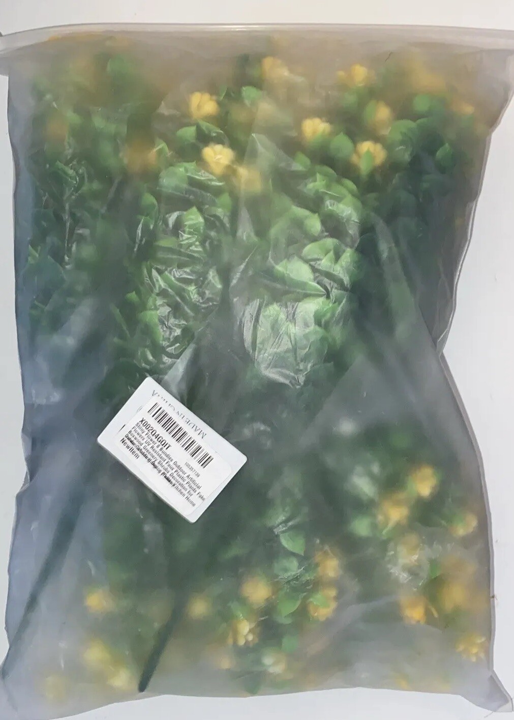 9pcs Yellow Artificial Flowers With Green Leaves – Great 4 Indoor & Outdoor 🆓📦